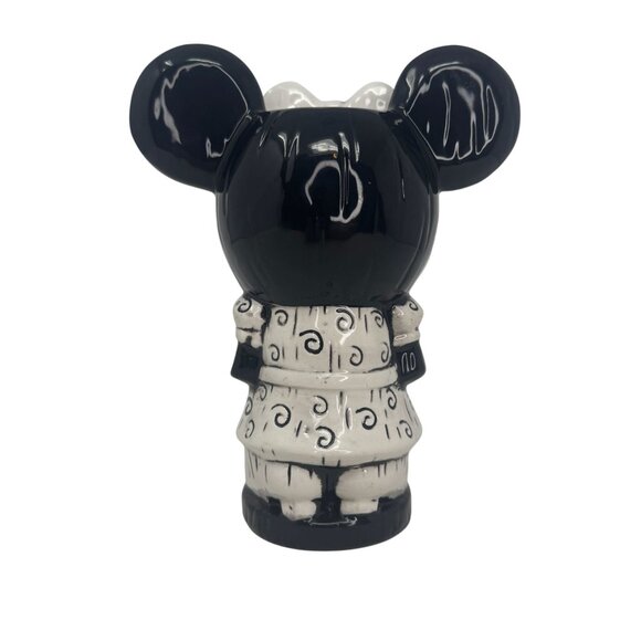 Geeki Tiki Jungle Bird Disney Pop Up Minnie Mouse Black White Ceramic Tiki Mug - Picture 3 of 7